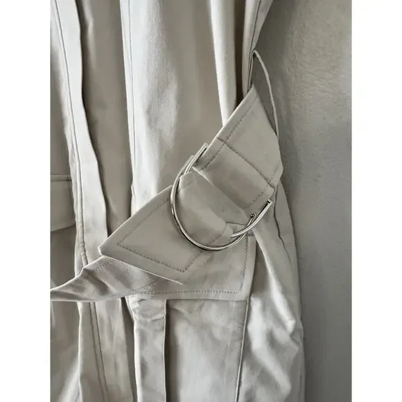 NWT Anatomie Mallory Utility Travel Midi Dress Size Large Stone Cargo Pockets - Picture 6 of 8